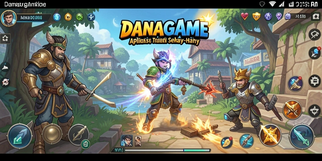 Tampilan antarmuka DANAGAME yang modern dan fungsional.