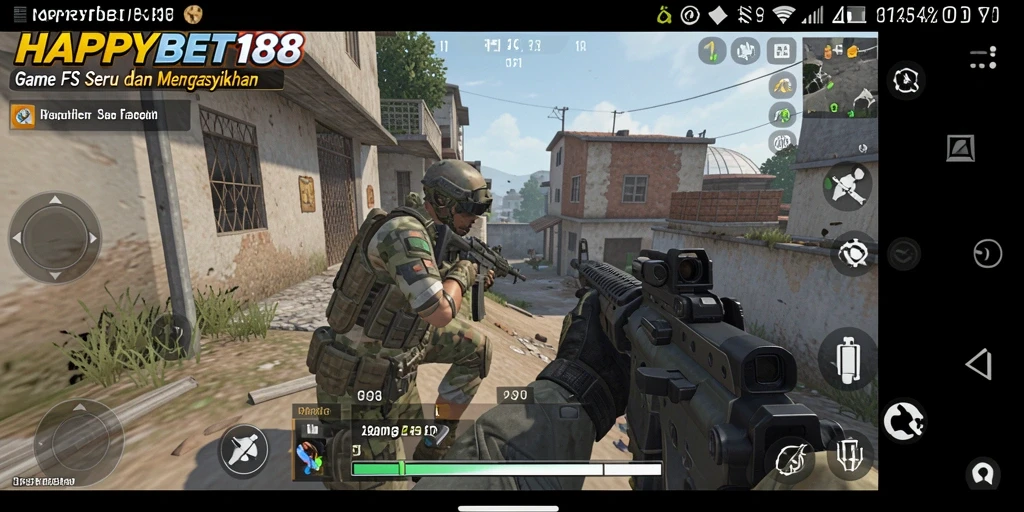 Screenshot gameplay <strong>HAPPYBET188</strong> menunjukkan aksi seru di medan perang.