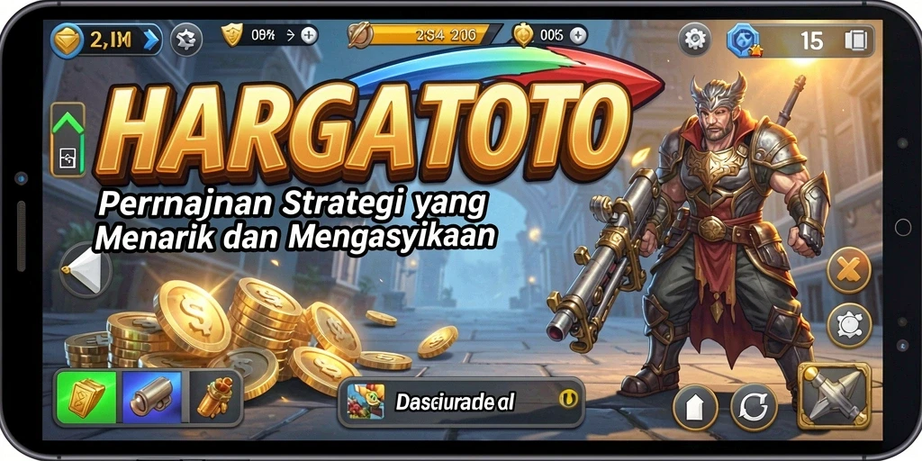 Tangkapan layar gameplay HARGATOTO dengan aksi strategi yang mendebarkan.
