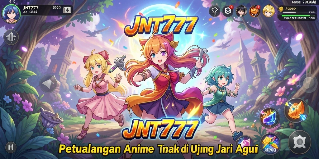 Screenshot menampilkan pertarungan epik khas anime dengan karakter yang beraksi.