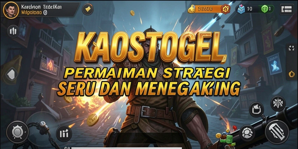 Tampilan gameplay KAOSTOGEL yang menarik dengan pertempuran epic.