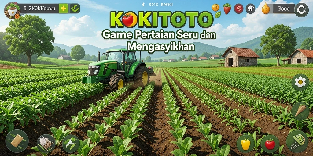 Gameplay KOKITOTO yang seru dalam bertani dan menanam.