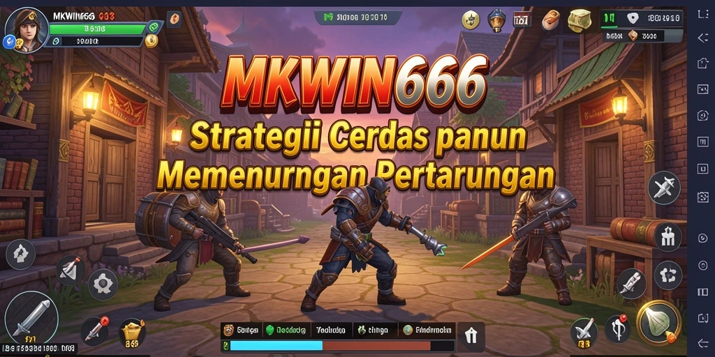 Screenshot utama MKWIN666 menampilkan tindakan strategi yang seru dalam gameplay.