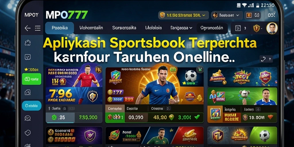 Tangkapan layar utama MPO777 menunjukkan antarmuka taruhan yang menarik.