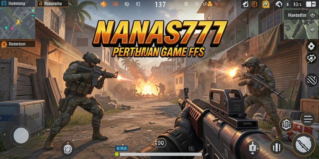 Tampilan gameplay NANAS777 yang memukau penuh aksi FPS.