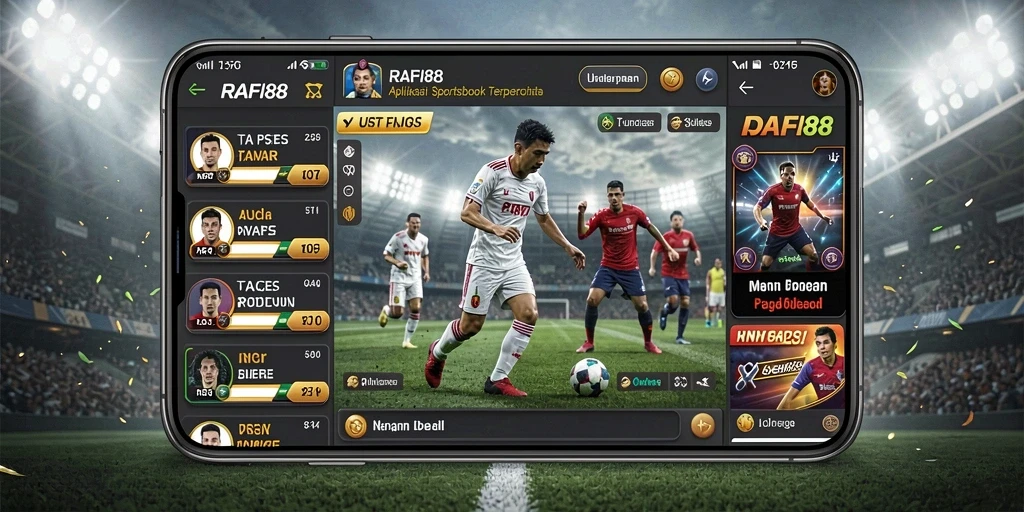 Tampilan menarik gameplay Sportsbook di RAFI88.
