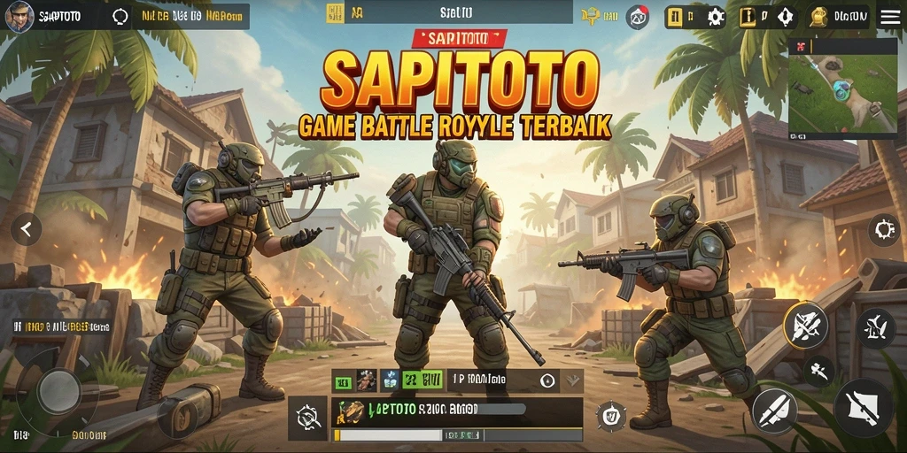 Gameplay seru SAPITOTO dalam aksi Battle Royale.