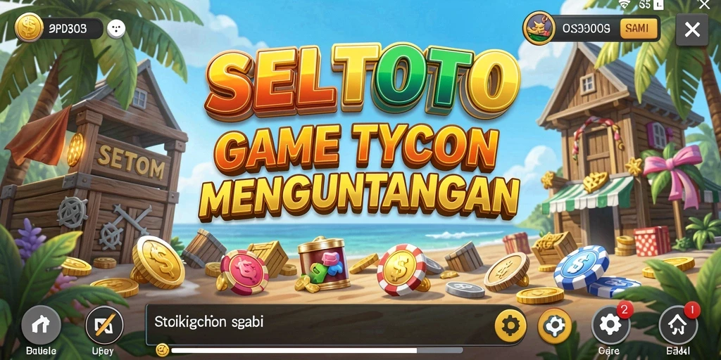 Tangkapan layar dari gameplay <strong>SELTOTO</strong> yang menampilkan keseruan mengelola bisnis.