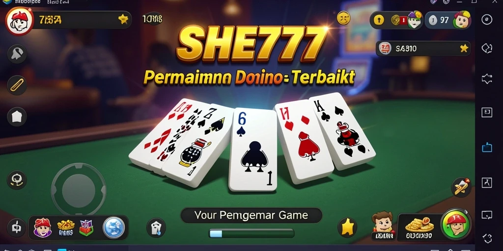 Tampilan menarik gameplay Domino di SHE777 yang mengasyikkan.