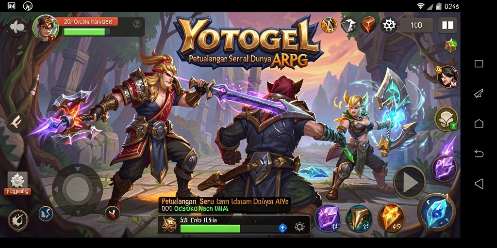 Menampilkan gameplay seru dalam dunia ARPG YOTOGEL.